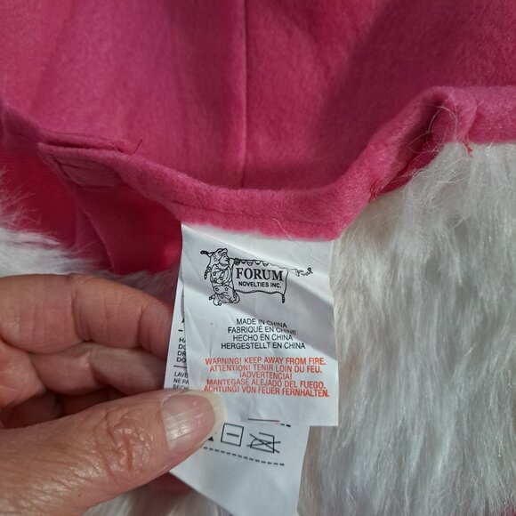 Costume MISS PINK SANTA Suit Adult 14/16 Christmas Party Forum Novelty Poly NEW - Picture 2 of 11